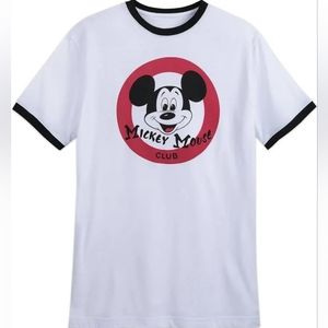 Disney parks Mickey Mouse Club ringer tee tshirt size Small NWT